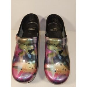 Dansko Womens Spray Paint Professional Clog Size 7.5 US/38 EU